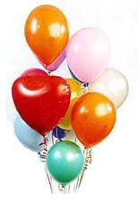 kar���k renklerde 25 adet u�an balon 